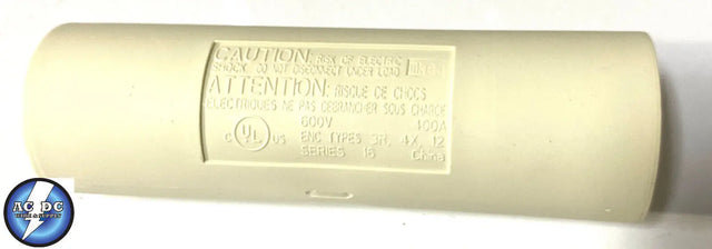 HUBBELL HBLDMW Double Connector, WHITE, Male-Male ADAPTER 300/400amp 600V New Hubbell