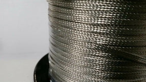 ON REEL 500 FEET' Flat Braided Tinned Copper Wire 3/16" Wide Ground Strap USA CC