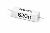 PANMILED 20W Cement Resistor, ±5% Ceramic Wirewound Power Resistor (15Ω–750Ω) High Watt Fixed Resistor TekShack