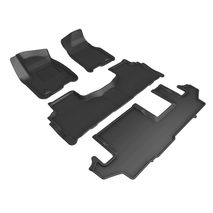 Tapis de sol 3D Maxpider 21-23 Chevrolet Suburban Kagu - Noir R1 R2 R3