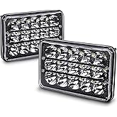 4x6 Inch LED Headlights DOT Approved High Low Beam Rectangle 2PCS