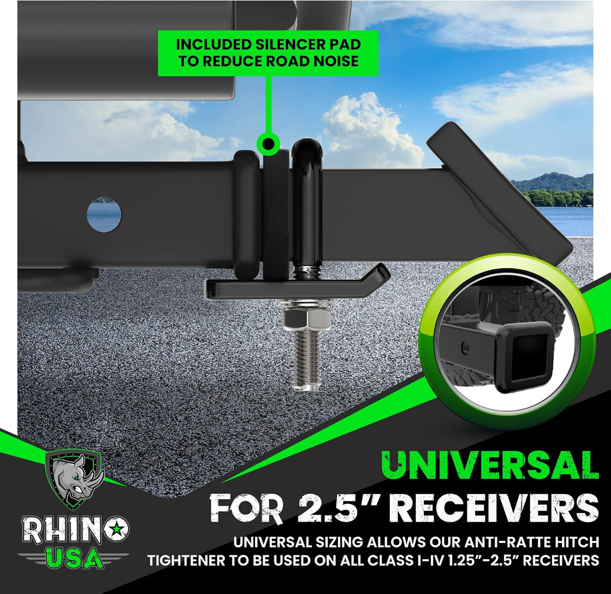 Anti-Rattle Hitch Tightener