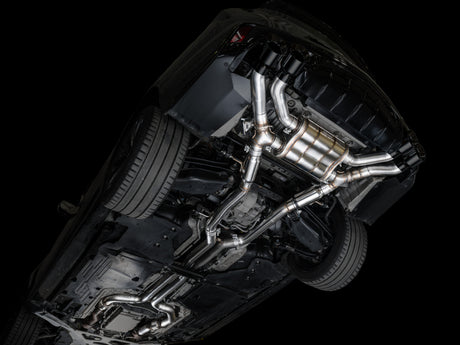 AWE Tuning 2021+ Cadillac CT4-V Blackwing SwitchPath Exhaust - Diamond Black Tips