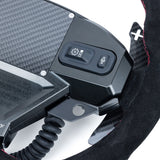 EVP.MOde Multifunction Steering Wheel with Carbon Fiber Paddles and Quick-Release Hub Adapter Kit for Can-Am Maverick R