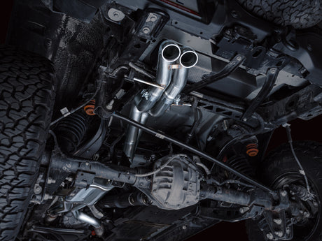 AWE Tuning 22-24 Ford Bronco Raptor 4WD Dual BashGuards Cat-Back SwitchPath Exhaust (sans embouts)