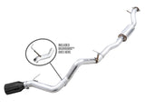 AWE Tuning 0FG Single Rear Exit Exhaust with BashGuard and 5-Inch Diamond Black Tip | 2021+ Ford Bronco