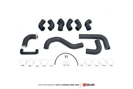 Kit de refroidisseur intermédiaire à montage avant AMS Performance 2015+ Subaru WRX FA20 avec poutre de pare-chocs