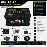 Epoch Batteries 48V 105Ah LiFePO4 Golf Cart Battery Complete Kit