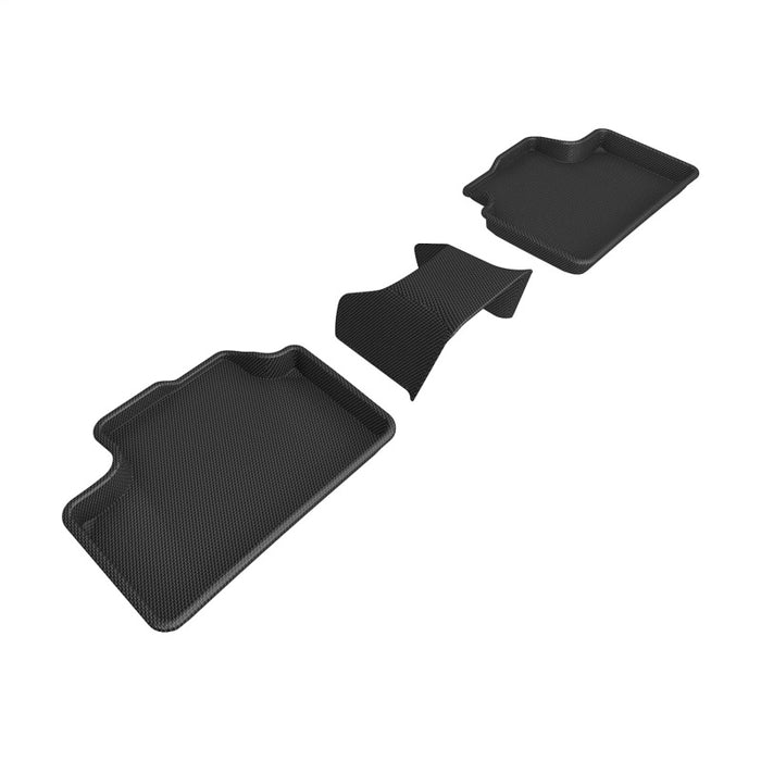 Tapis de sol 3D Maxpider 22-24 pour Volvo XC40 Recharge Kagu 2e rangée - Noir