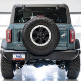 AWE Tuning 0FG Dual Rear Exit Exhaust with BashGuard and Diamond Black Tips | 2021+ Ford Bronco