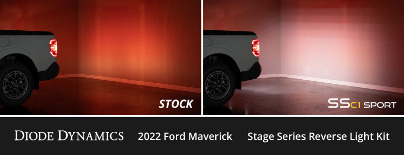Kit de feux de recul Diode Dynamics 2022+ Ford Maverick C1 Pro Stage Series