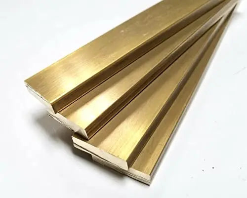 AC/DC Wire and Supply 4 Pieces 1/4" x 1" C360 Brass Flat BAR 3" Long Solid .250" Mill Stock H02 Arts Hobbies Crafts Industrial ACDC WIRE AND SUPPLY
