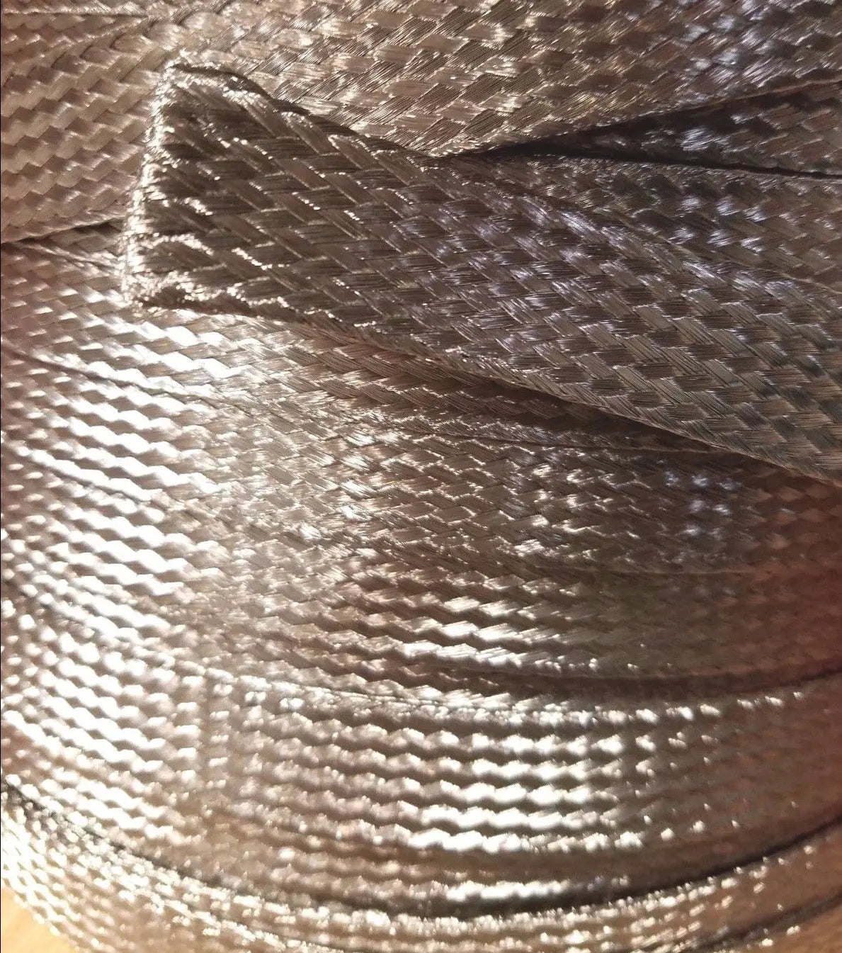 Stainless Steel FLAT Braid Sleeving 304 - 3/4" - length 10 FT USA MADE AC/DCWIREANDSUPPLY