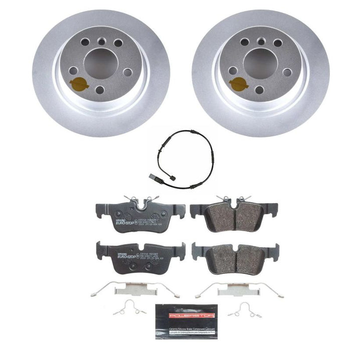 Power Stop 16-19 Mini Cooper Clubman Rear Euro-Stop Brake Kit