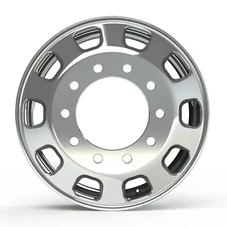 22.5 x 8.25 Kenworth Stylized 2pcs Truck Wheels Forged Aluminum Rims Both-Side Polished Mirror 10 Holes