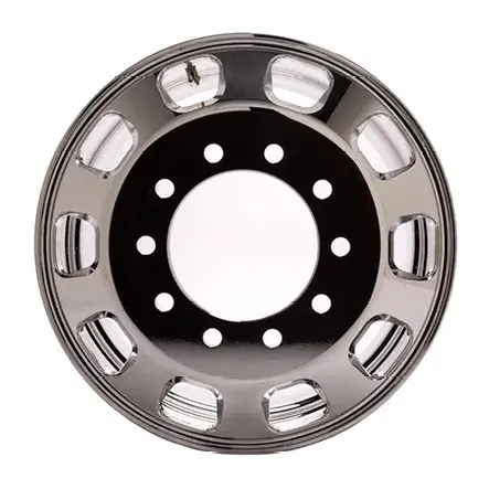 22.5 x 8.25 Kenworth Stylized 2pcs Truck Wheels Forged Aluminum Rims Both-Side Polished Mirror 10 Holes