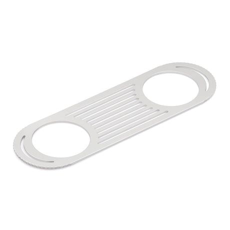 1990-1998 Mitsubishi Eclipse Silver 52mm Gauge Panel with Mid Air Vent Flow Divert