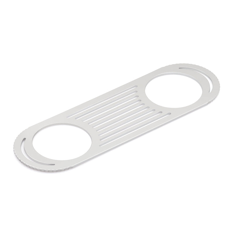 1990-1998 Mitsubishi Eclipse Silver 52mm Gauge Panel with Mid Air Vent Flow Divert