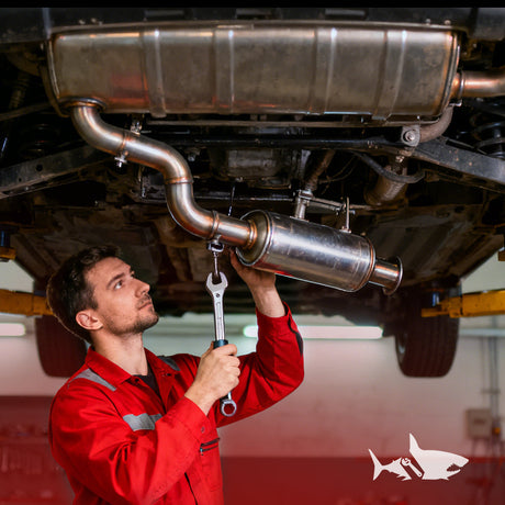 2.25" Catback Exhaust System For 1992-2000 Honda Civic 1.6L with 4" Burnt Rolled Muffler Tip Flashark