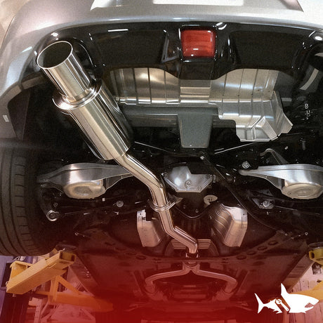 Catback Exhaust for 2003-2008 Nissan 350Z & Infiniti G35 with 4.5'' Single Tip & 3'' Pipe Flashark