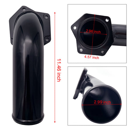 TruckTok 2008-2010 6.4L Ford Powerstroke 4inch Cat DPF Delete Pipe EGR Delete Kit TruckTok