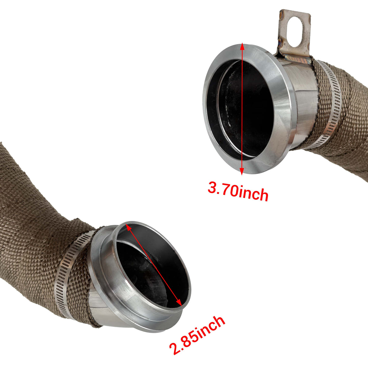 TruckTok 2004.5-2010 6.6L Chevy GMC Duramax Passenger Side Up-Pipe & 3" Downpipe Exhaust TruckTok