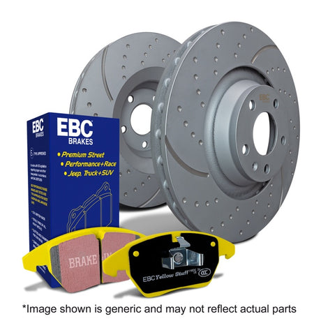 Kits EBC S5 Plaquettes Yellowstuff et rotors GD