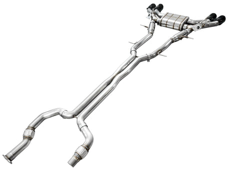 AWE Tuning 2021+ Cadillac CT4-V Blackwing SwitchPath Exhaust - Diamond Black Tips