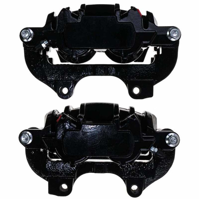 Power Stop 19-20 Dodge Charger Front Black Calipers - Pair (w/Bracket)