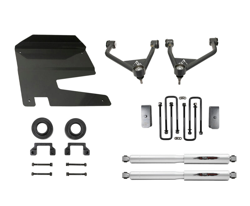 Kit de levage Belltech 2019-2021 Chevrolet Silverado / Sierra 4 roues motrices 4 pouces Amortisseurs uniquement