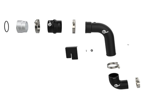 Tuyau de charge à froid en aluminium de 3 po pour Ford F250/F350 Super Duty V8-6,7 L BladeRunner de 23 à 24 po - BLK