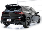 Échappement quadruple AWE MK8 pour Volkswagen Golf R 3 pouces Track Edition - Embouts chromés argentés