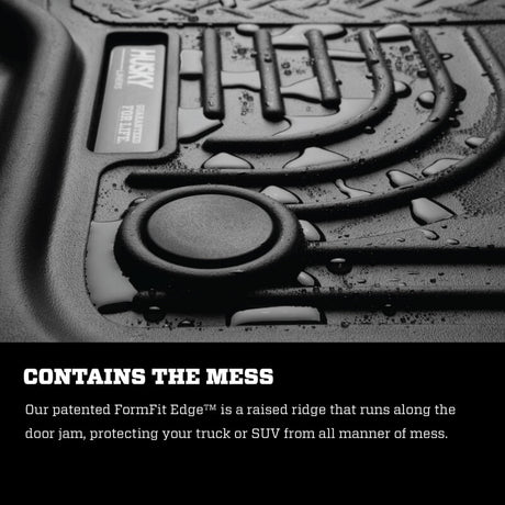 Revêtements de sol avant et 2e siège noirs Husky Liners 19 Dodge Ram 1500 Crew Cab Weatherbeater