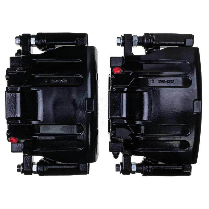 Power Stop 19-20 Dodge Charger Front Black Calipers - Pair (w/Bracket)