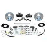 New Direct Fit Rear Drum to Disc Brake Conversion Kit W/Rotors. Black A117-1BK
