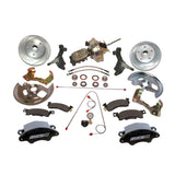 American Made Super Twin HD 2-Piston Billet Aluminum Front Drum to Disc Brake Conversion Kit W/Rotors. Black A123-1ADSBK
