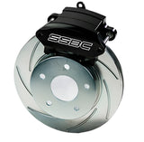American Made Sport R1 Billet Aluminum Rear Drum to Disc Brake Conversion Kit W/Rotors. Black A125-30BK