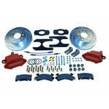 American Made Sport R1 Billet Aluminum Rear Drum to Disc Brake Conversion Kit W/Rotors. Red A125-30R