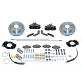 New Direct Fit Rear Drum to Disc Brake Conversion Kit W/Rotors. Black A126-1BK