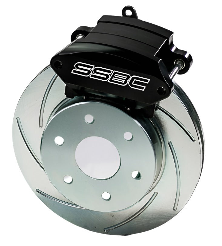 American Made Sport R1 Billet Aluminum Rear Drum to Disc Brake Conversion Kit W/Rotors. Black A126-59BK