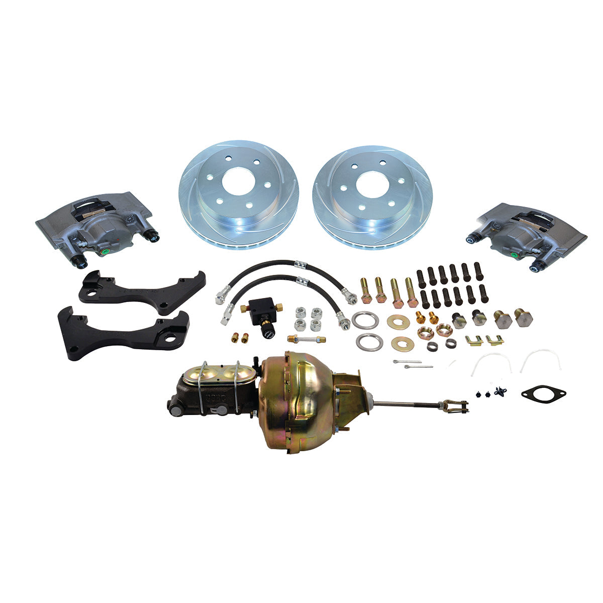 New Direct Fit Front Drum to Disc Brake Conversion Kit W/Rotors. A126-7