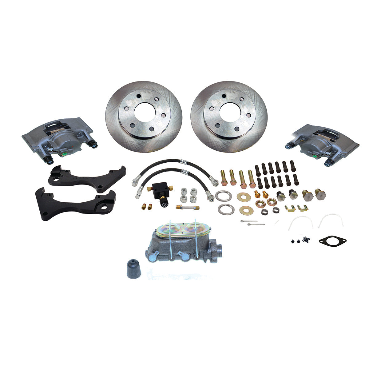 New Direct Fit Front Drum to Disc Brake Conversion Kit W/Rotors. A126-8