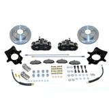 New Direct Fit Drum to Disc Brake Rear Conversion Kit W/Rotors. Black A128-6BK