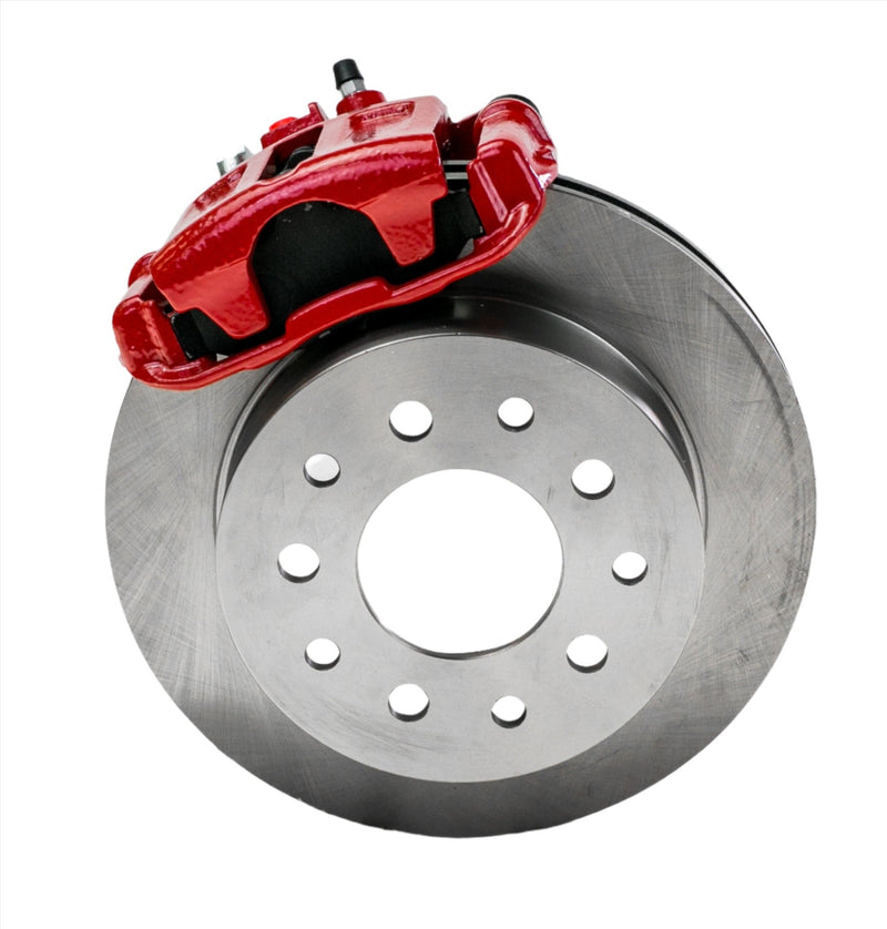 New Direct Fit Drum to Disc Brake Rear Conversion Kit W/Rotors. Red A128-7R