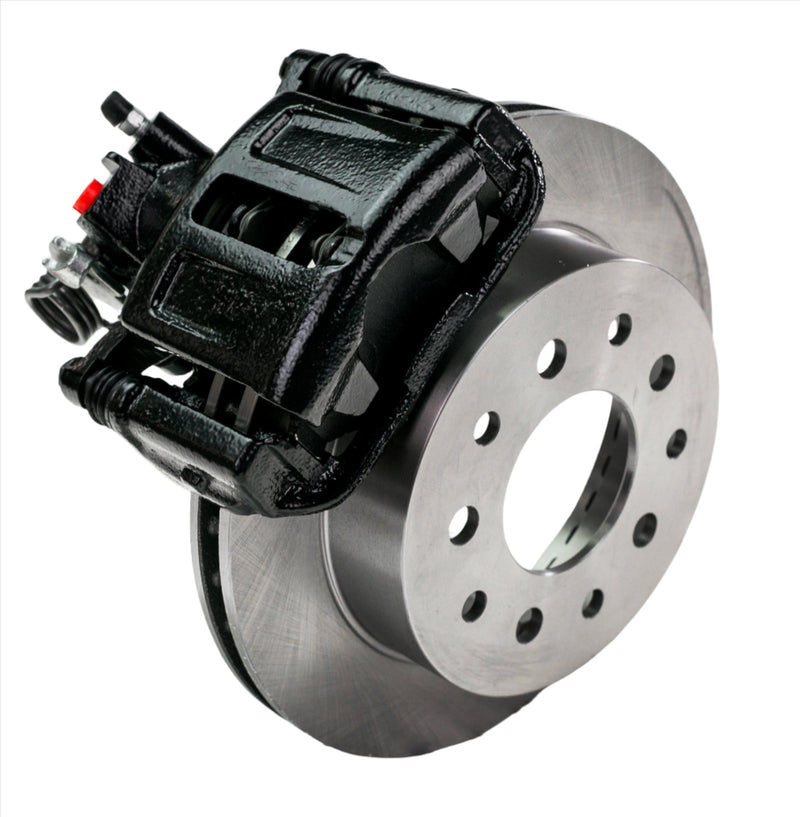 New Direct Fit Drum to Disc Brake Rear Conversion Kit W/Rotors. Black A128BK