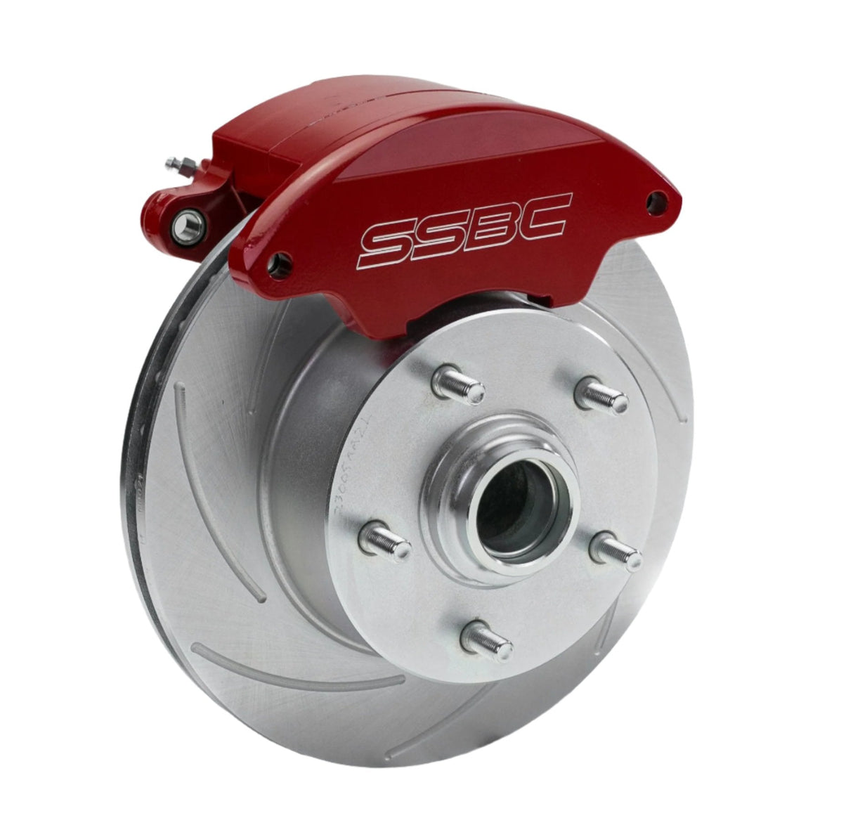 American Made Super Twin 2-Piston Billet Aluminum Front Drum to Disc Brake Conversion Kit W/Rotors. Red A129-AR