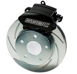 American Made Sport R1 Billet Aluminum Rear Drum to Disc Brake Conversion Kit W/Rotors. Black A130-5BK