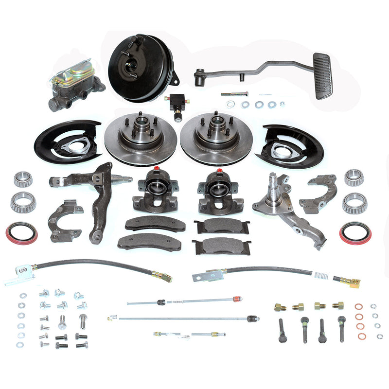New Front Drum to Disc Brake Kit Conversion Kit W/Rotors. A132-A