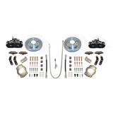 New Direct Fit Rear Drum to Disc Brake Conversion Kit W/Rotors. Black A136-1BK
