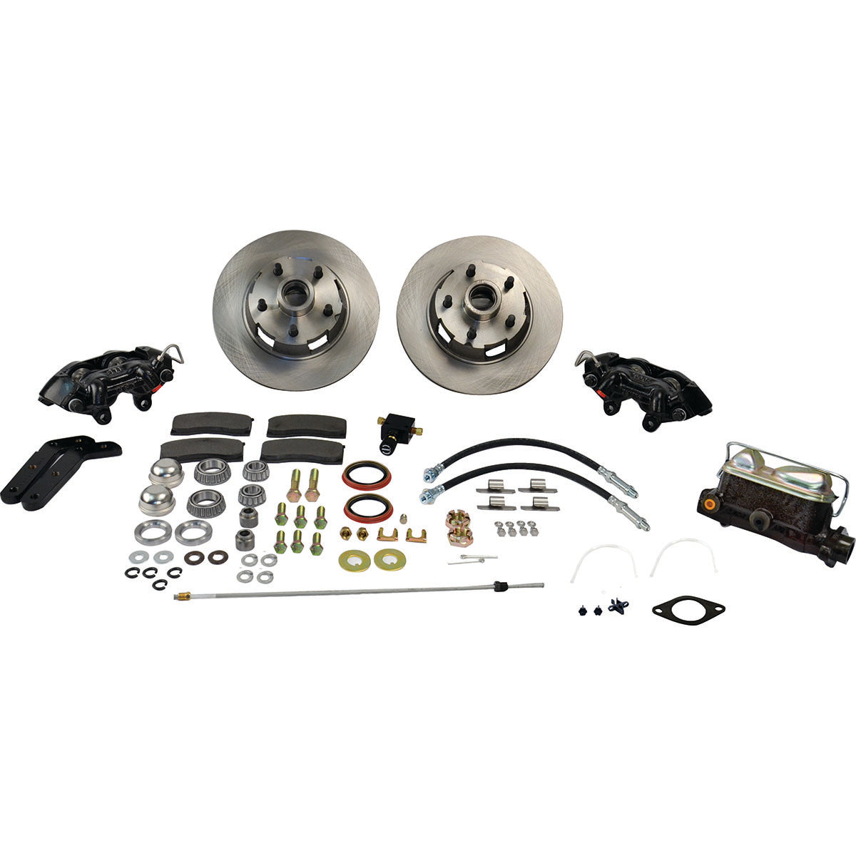 American Made Kelsey Hayes 4-Piston Front Drum to Disc Brake Conversion Kit W/Rotors. A152
